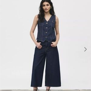 NEW Levi’s Colette Women's Dark Blue Wide-Leg Jeans (30)